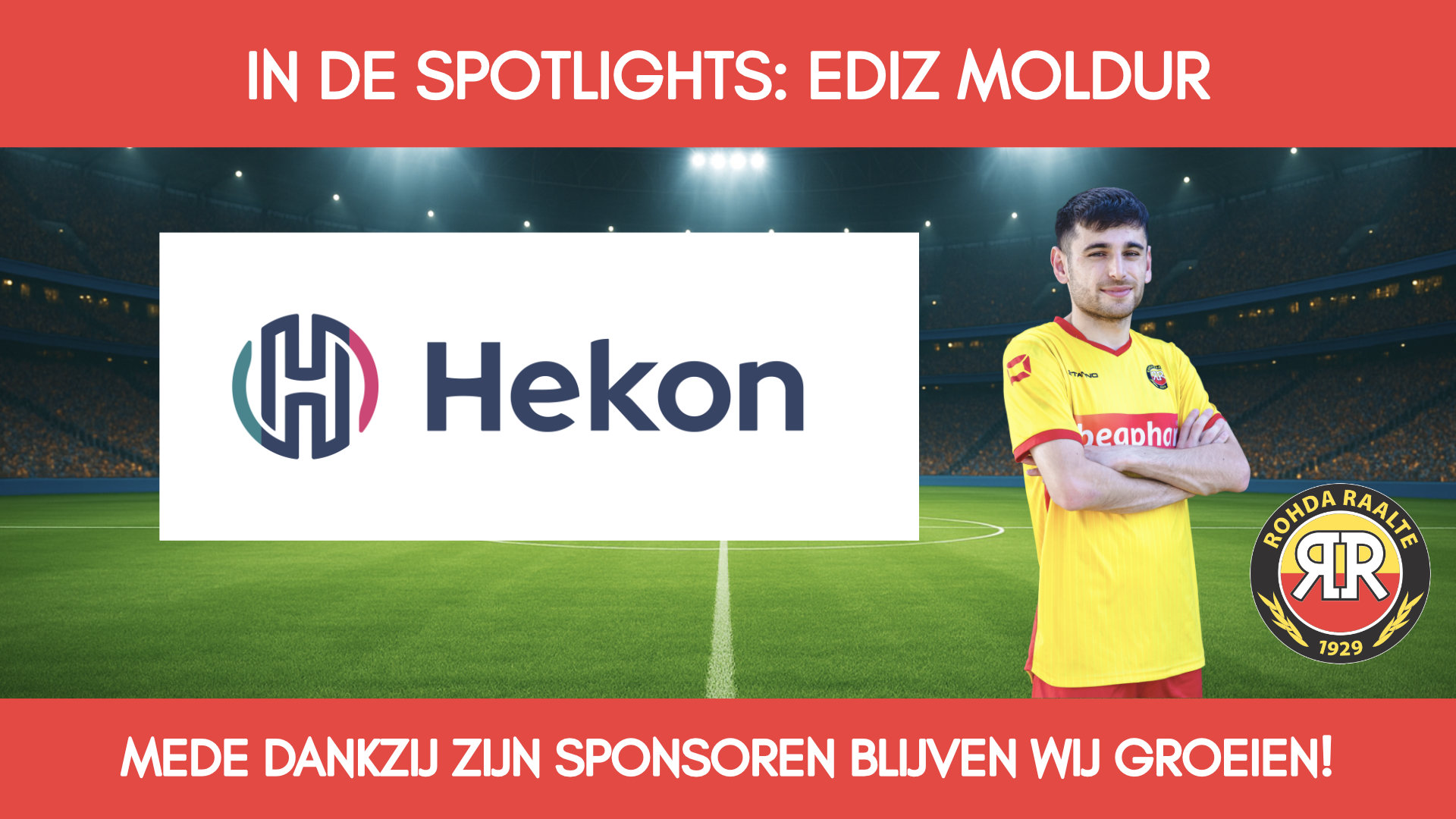 Selectiespelers en persoonlijke sponsoren in de spotlights! Deze week: Ediz Moldur