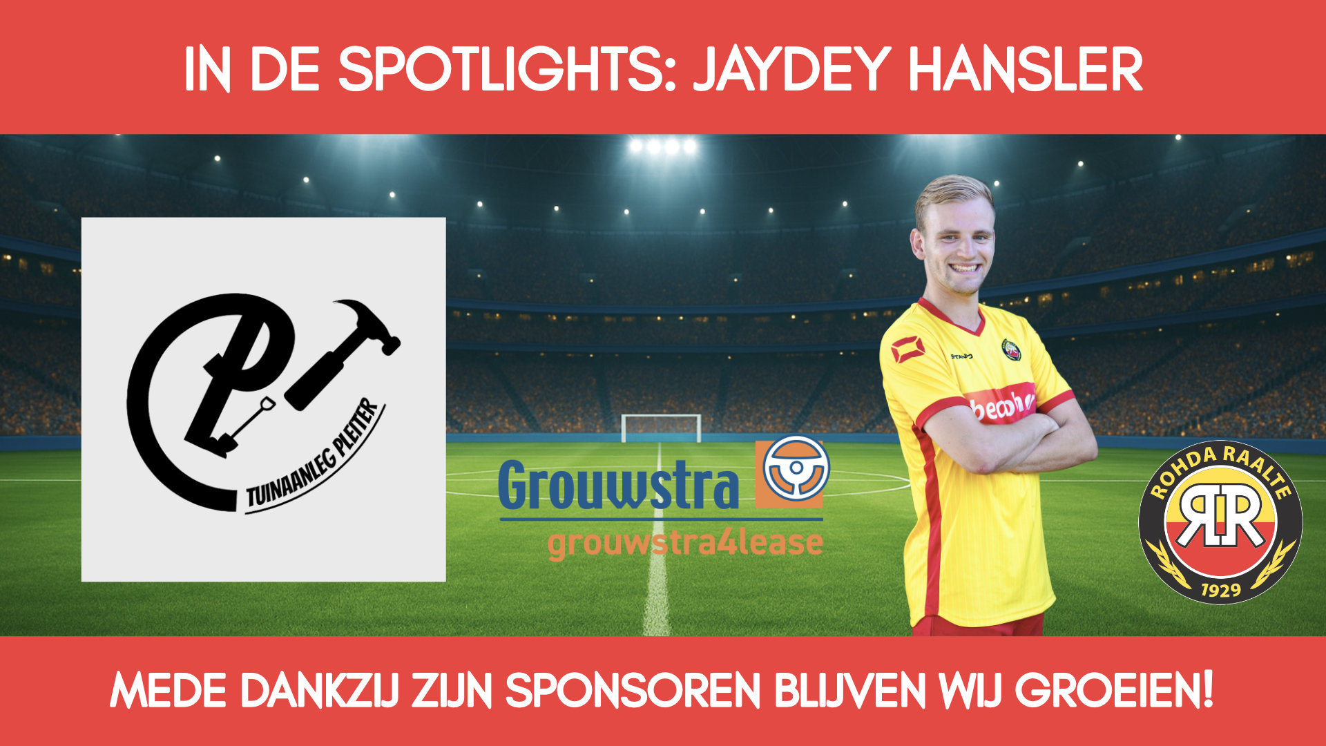 Selectiespelers en persoonlijke sponsoren in de spotlights! Deze week: Jaydey Hansler