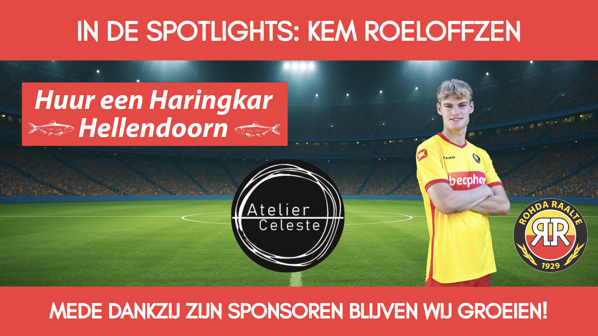 Selectiespelers en persoonlijke sponsoren in de spotlights! Deze week: Kem Roeloffzen