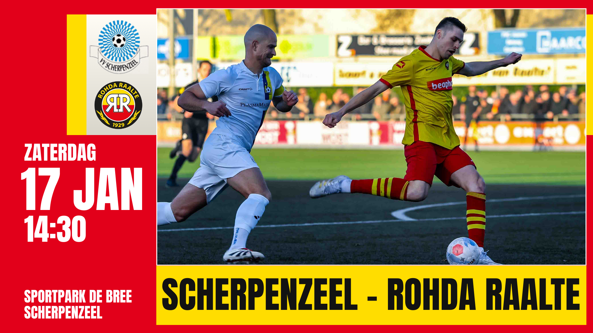Voorbeschouwing VV Scherpenzeel vs. ROHDA Raalte - za. 17 jan. '26