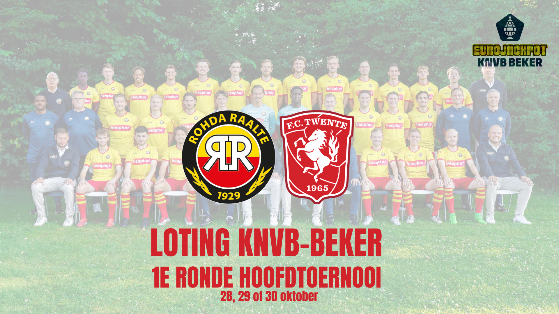 GEWELDIGE BEKERLOTING VOOR ROHDA RAALTE