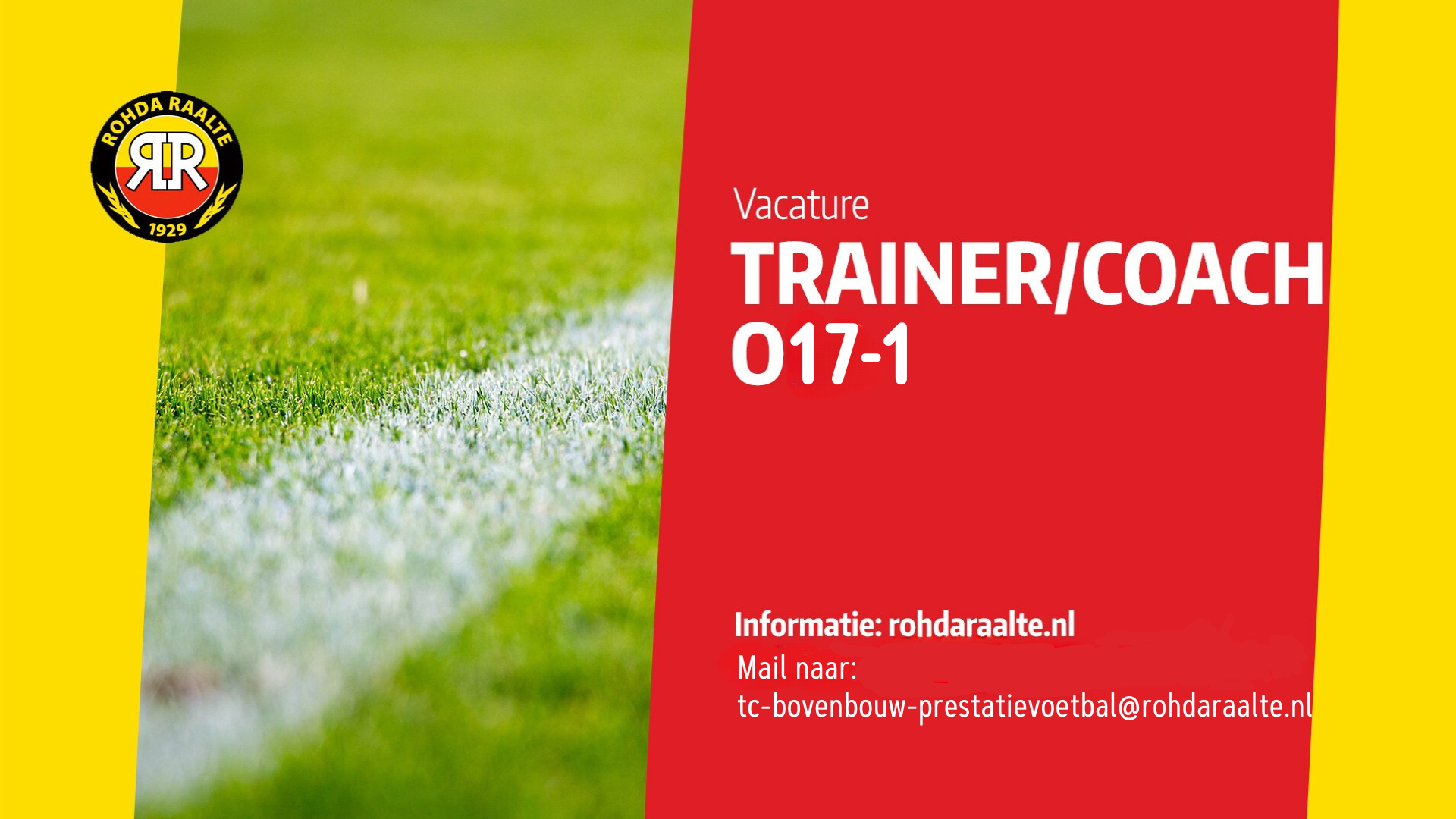 VACATURE - trainer/coach ROHDA Raalte O17-1